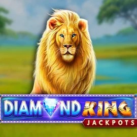 Diamond King Jackpots slot logo by SpinPlay Games at Winplace Casino