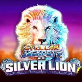 Stellar Jackpots with Silver Lion logo – Jackpots by Lightning Box Game at Winplace Casino